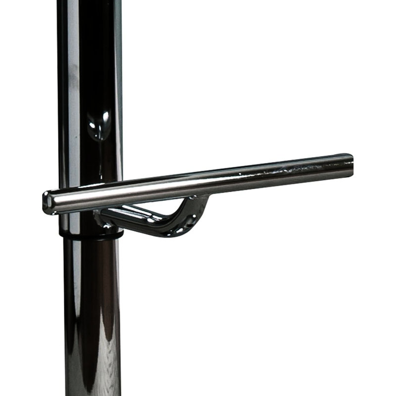 Contemporary Adjustable Height Swivel Bar Stool With Walnut - Finished Frame, Black Curved And Back, American Design For Garden Use, 21"L X 21"D 36 44"H Contemporary, Lift, , Matte , Height, Seat,