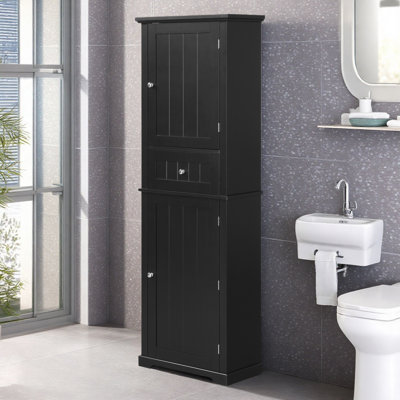 Armoire autoportante en lin avec tiroir et tablette réglable