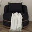 Fauteuil demi-tonneau rembourré Modern Velvet, fauteuil d'appoint pivotant à 360 degrés avec coussin de siège-1976469221