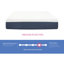 Matelas en mousse viscoélastique gélifiée 12 po-45719071