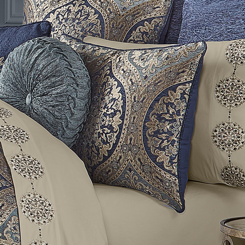 California King Navy Organic Microfiber Comforter Set