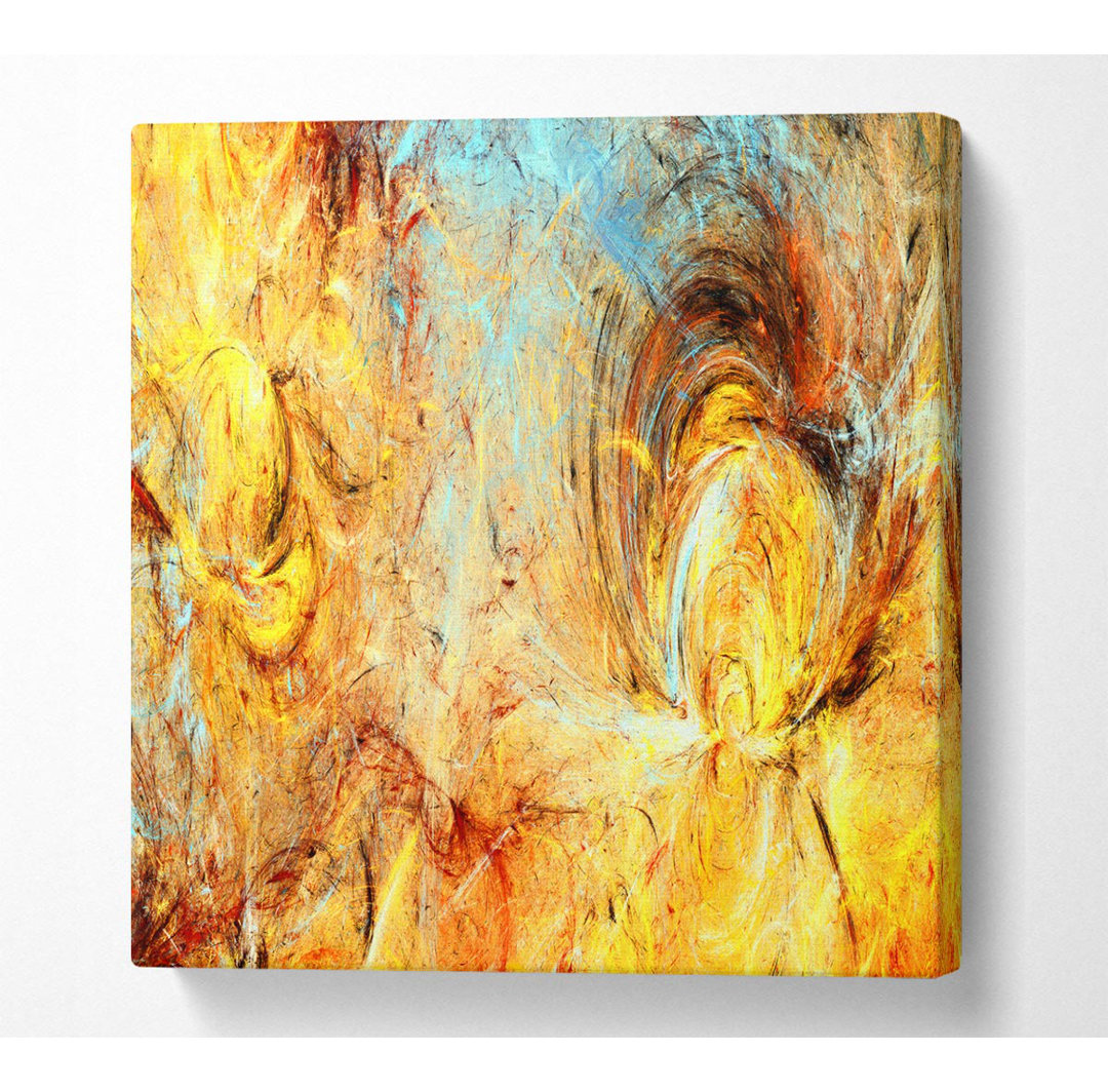 Brandice Firey Swirls And Ice - Leinwanddrucke auf Leinwand