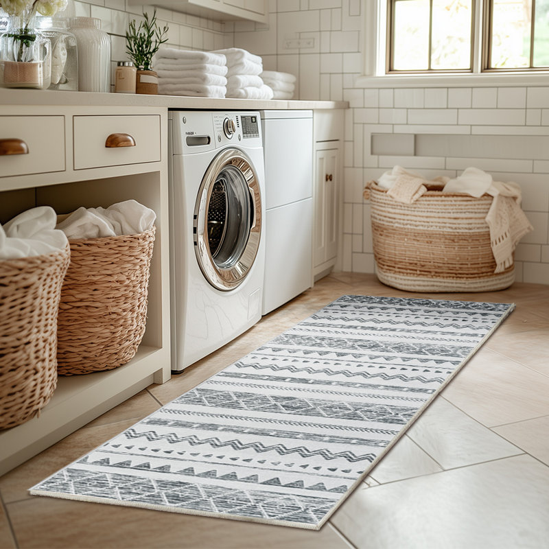 Tapis intérieur lavable Khloye Chenille Mashine, Tapis de couloir 2 pi x 6 pi