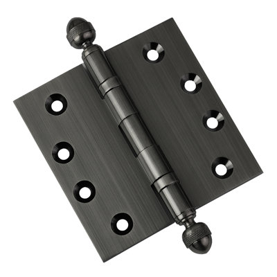 Charnière de porte simple à roulement à billes en laiton massif H 4,5 po x l 4,5 po
