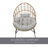 Alpharetta Steel Patio Wicker Chair with Cushions