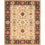 Sultanabad Hand Knotted Wool Oriental Area Rug in Ivory/Black/Red-1646408601