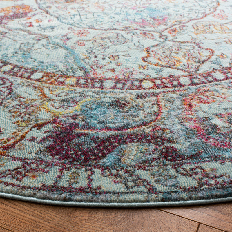 Marques Performance Oriental Rug, Round 6'7"