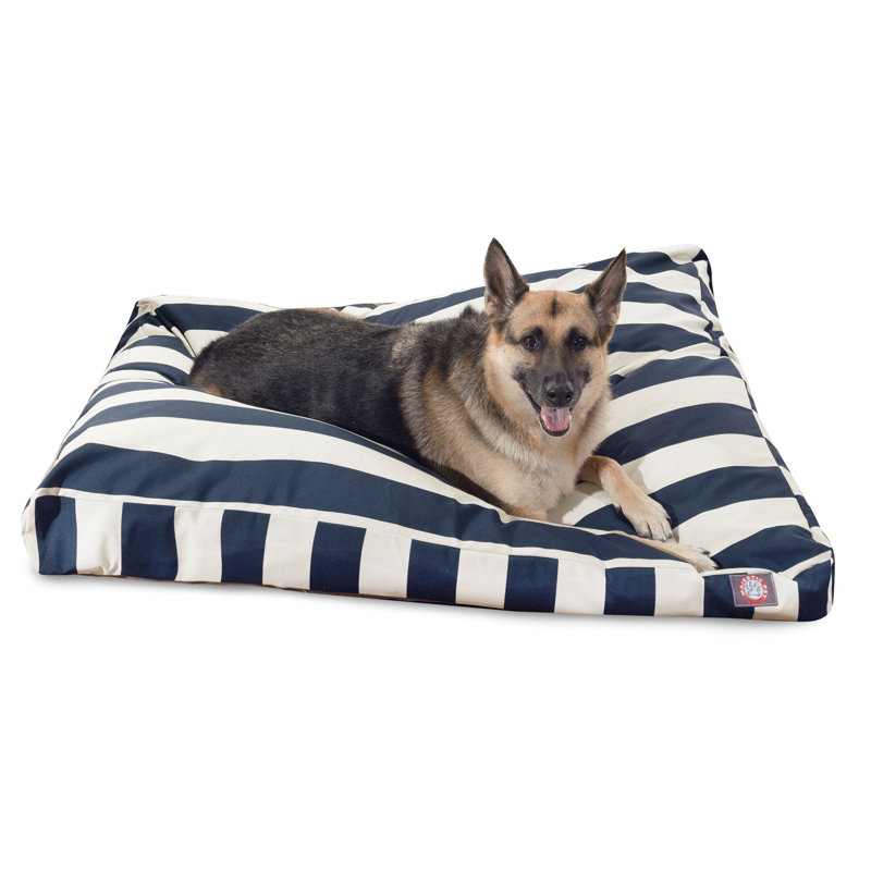 Lit pour animaux Majestic, Bleu marine, Très grand (l 42 po x P 50 po x H 5 po)