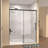 48 Inch Wide Single Sliding Shower Door With Clear Tempered Glass And Stainless Steel Handle, Frameless Design For Modern Bathrooms, Shower Door