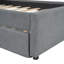 Lit plateforme tapissier avec gigogne Teddy-790654990-790654991
