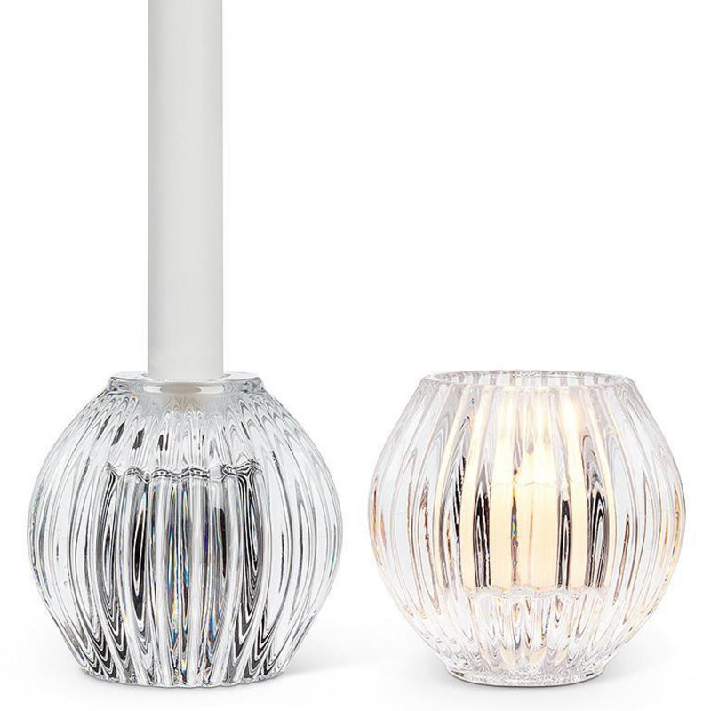 3'' H Glass Tabletop Votive Holder, Clear