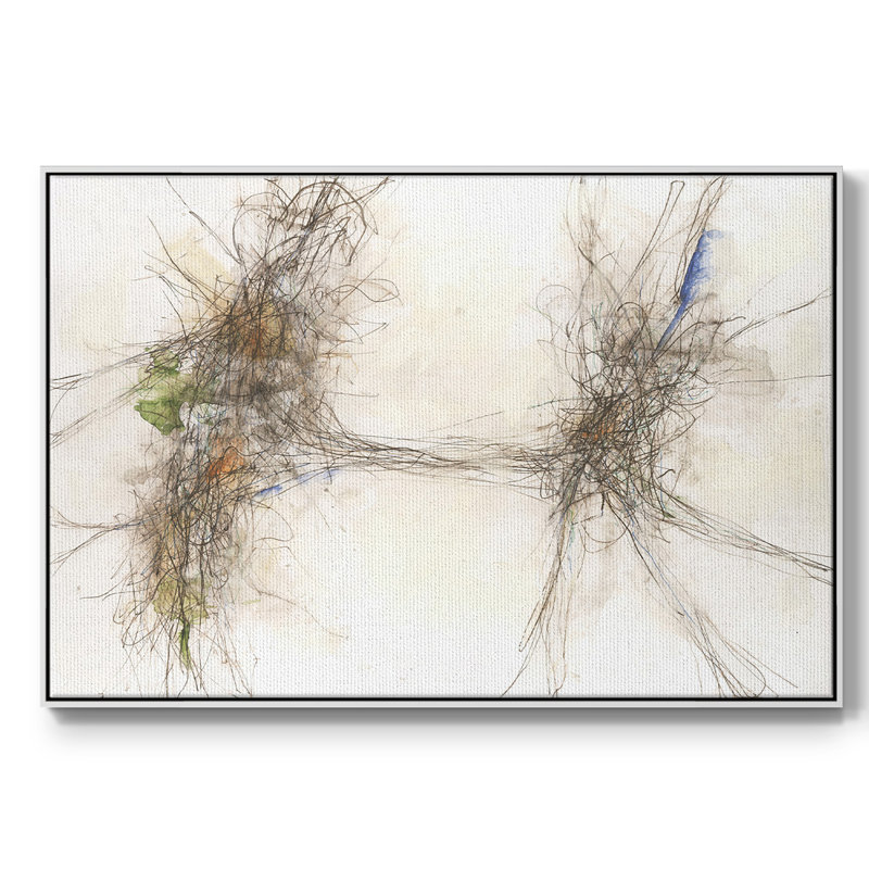 Earth Earth II, reproduction d'art sur toile, H 17 po x l 25 po x P 2 po, Blanc
