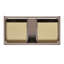   Ensemble de meuble-lavabo mural ovale simple 42 po avec comptoir en quartz Carrara de 1,5 po Ensuko-768364784-768364785