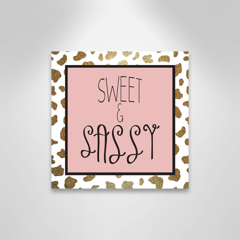 Sassy 2, H 12 po x l 12 po x P 1,5 po, Toile