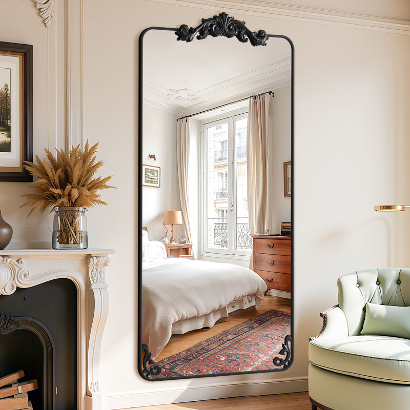 Miroir Ornately, Noir, noir, noir, noir, 71 po x 28 po