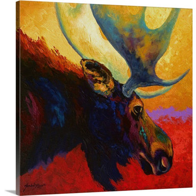 «Siya Alaska Spirit Moose» par Marion Rose, reproduction sur toile