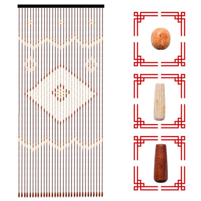 Bamboo Semi Sheer Door Curtain