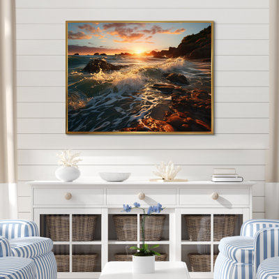«Bilgehan Rocky Beach Coastal surrender II», reproduction sur toile