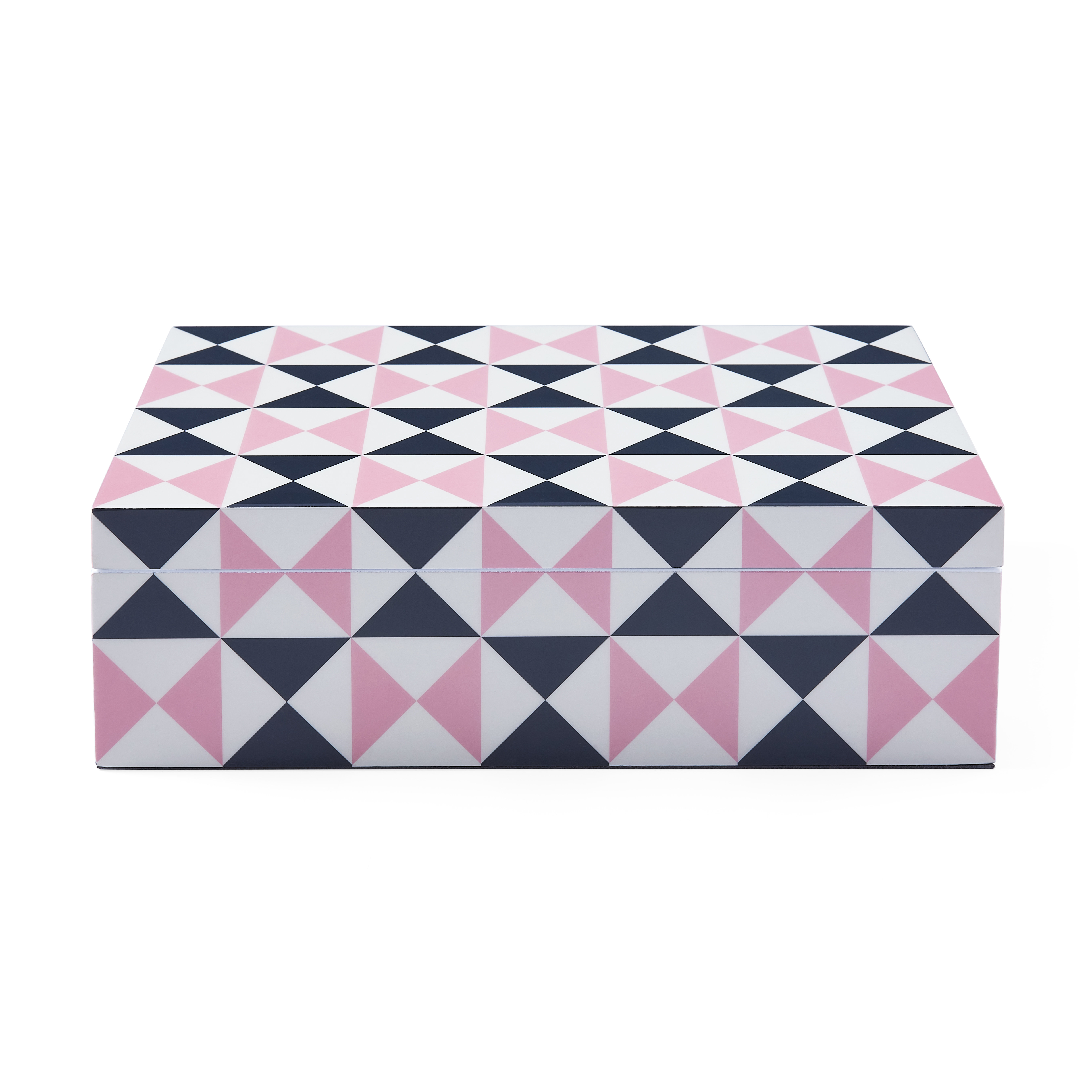 Jonathan Adler Lacquer Bowtie Box - Medium - Pink/Black/White