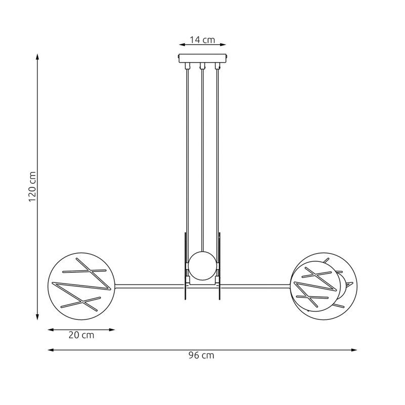 Dawnica 4 - Light Pendant, Matte Black