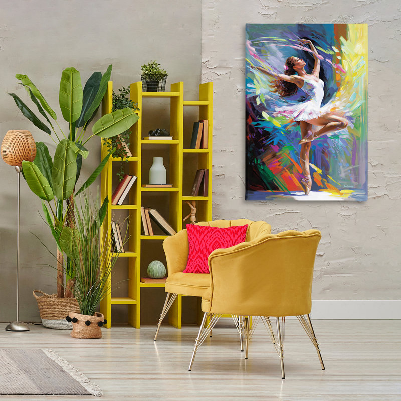  «Bright Brighted Dancing Dancer Ballerina» par Leon Devenice, H 45 po x l 30 po