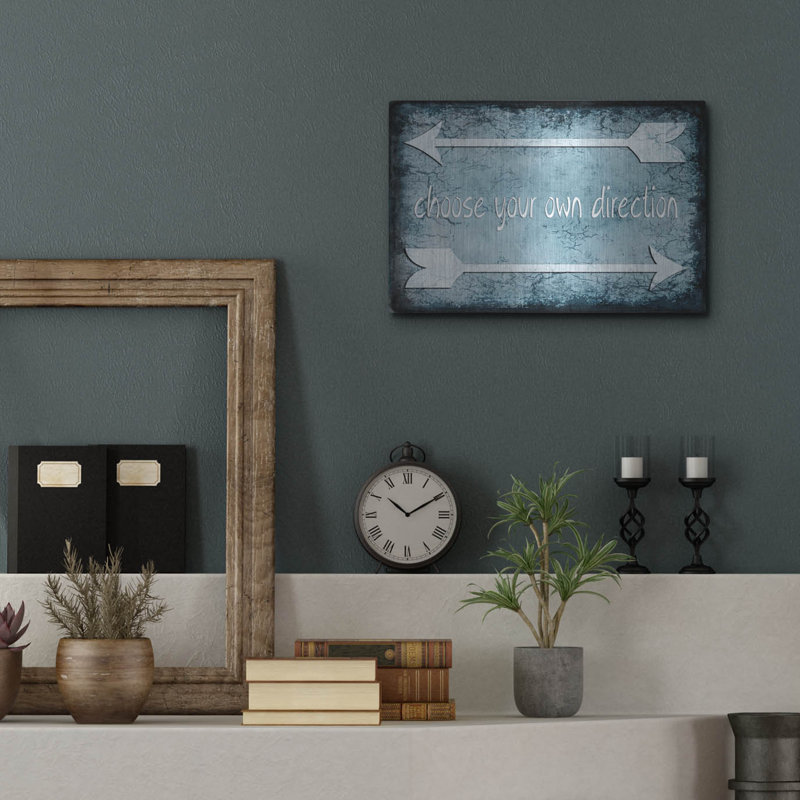 Choose Direction' by Lightbox Journal, Metal Wall Art, 12" H x 16" W