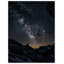 Impression de montagnes Astro - Art mural de paysage de montagne cosmique - œuvre d'art sur toile montagne galaxie - nuit étoilée scène de la nature affiche - décor de paysage de science-fiction surréel - impression de décoration murale moderne céleste-81778217-81778227