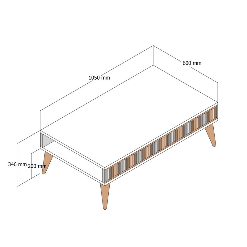 Table basse, Gris anthracite