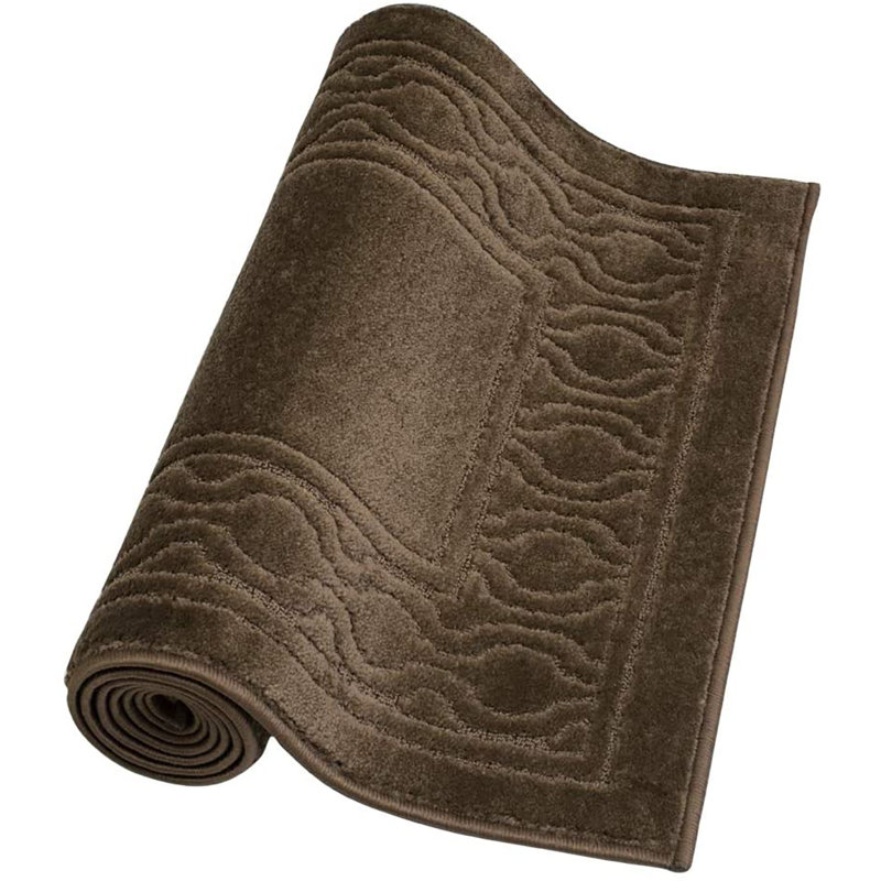 Machine Washable Anti-Slip Trellis Brown Rug, Rectangle 2'2" x 3'