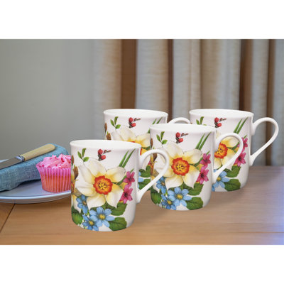 Narcissus Patternson Bone China Mug