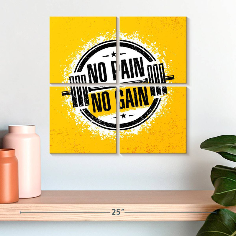 Tergel No Pain No Gain, typographie