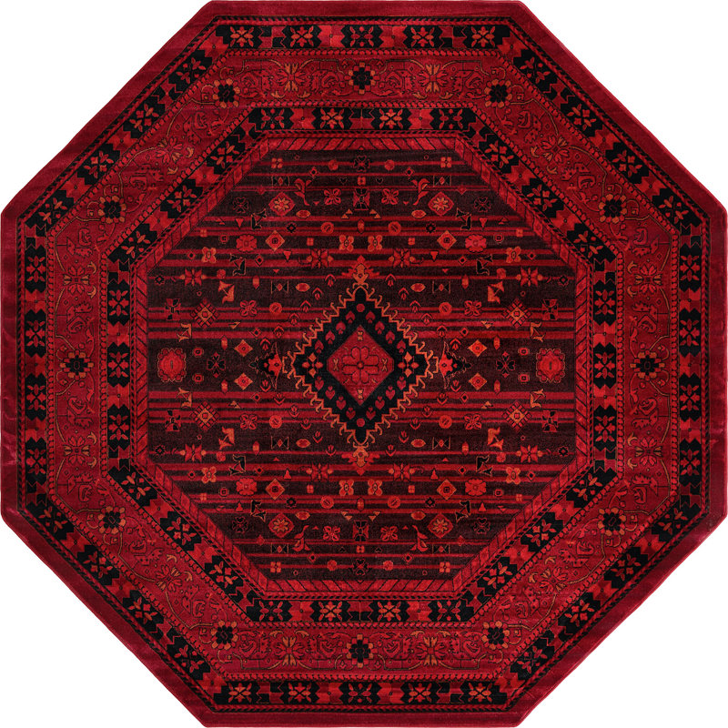 Oriental Indoor Rug, Octagon 7'