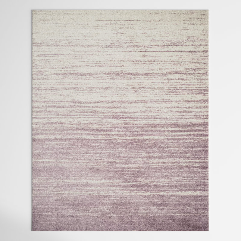 Tapis crème ombre et mauve Bethlyn, Rectangle 8 pi x 10 pi