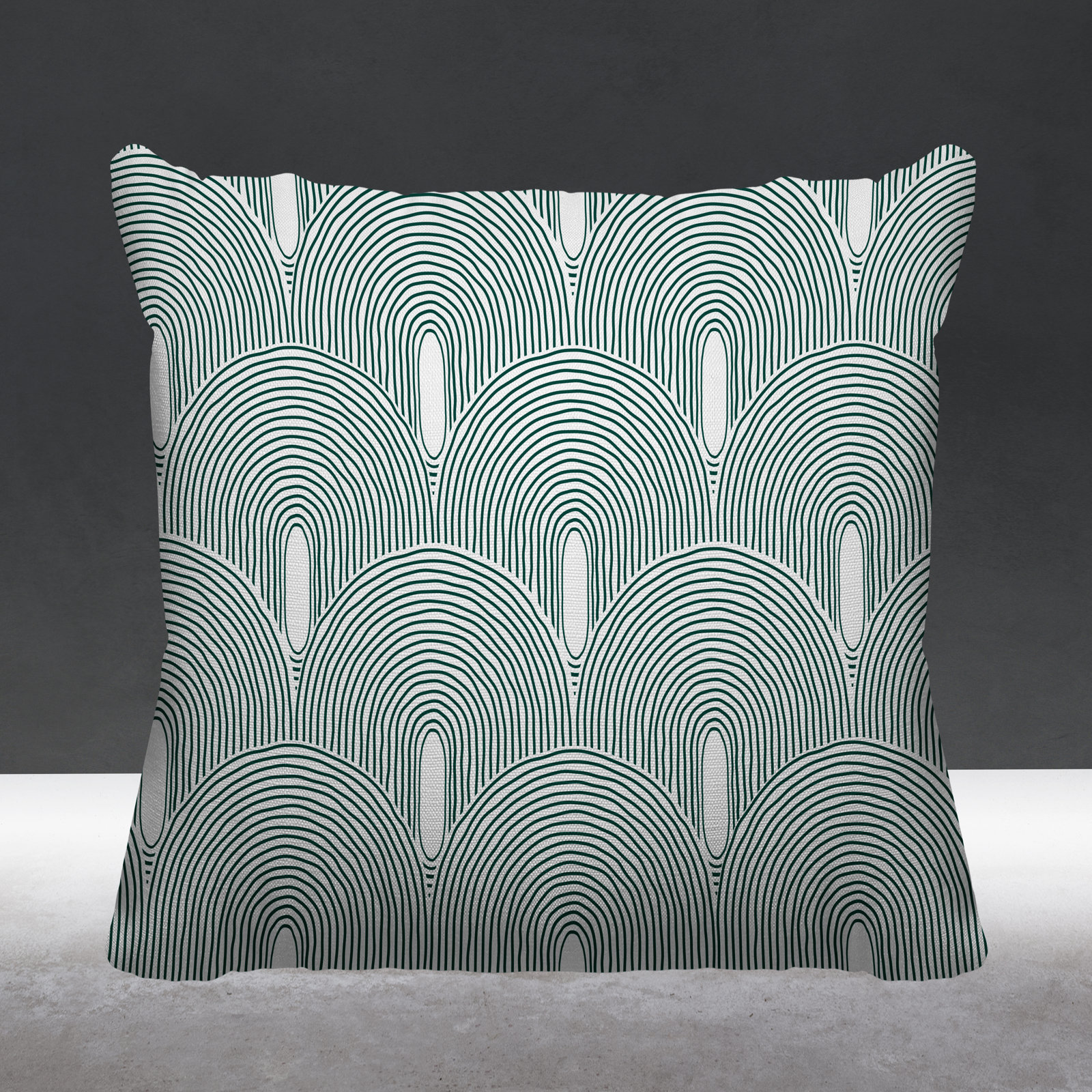 Limpo Starburst Indoor/Outdoor Throw Pillow, 20"H x 20"W, Emerald, Square