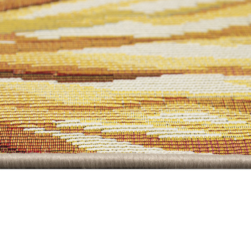 Antigona Floral Polyester Non-Skid Kitchen Mat, Novelty 3'3" x 2'1"