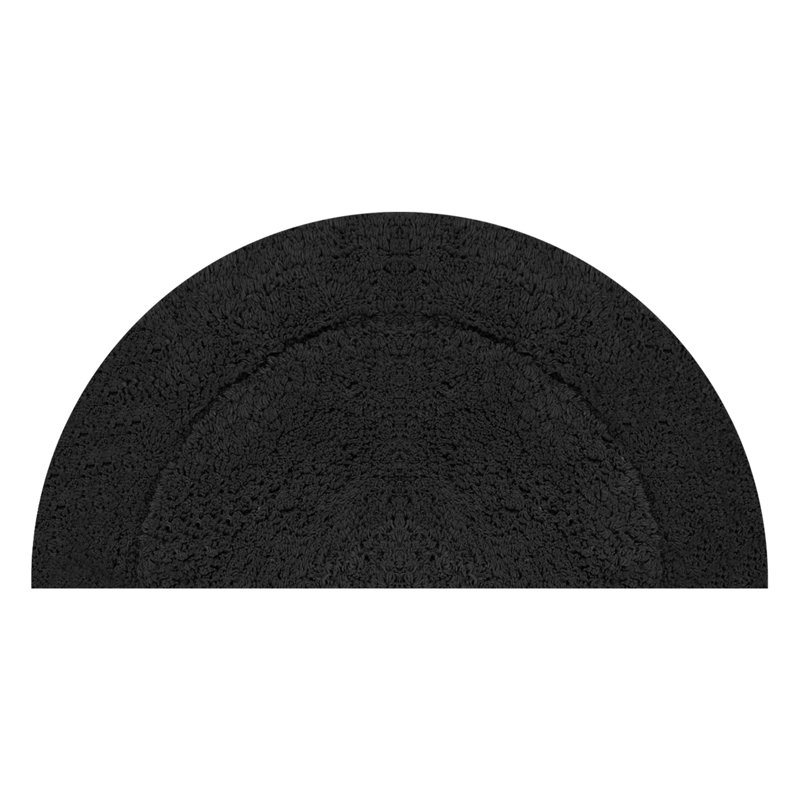 Candeloro Slice Bath Rug 17"x30", Black