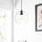 Glass Mini Pendant Light - Dual Bulb Hanging Fixture with Minimalist Modern Round Clear Shade, Adjustable Black Cord - Kitchen, Dining Room, Bar Lighting-1119314930