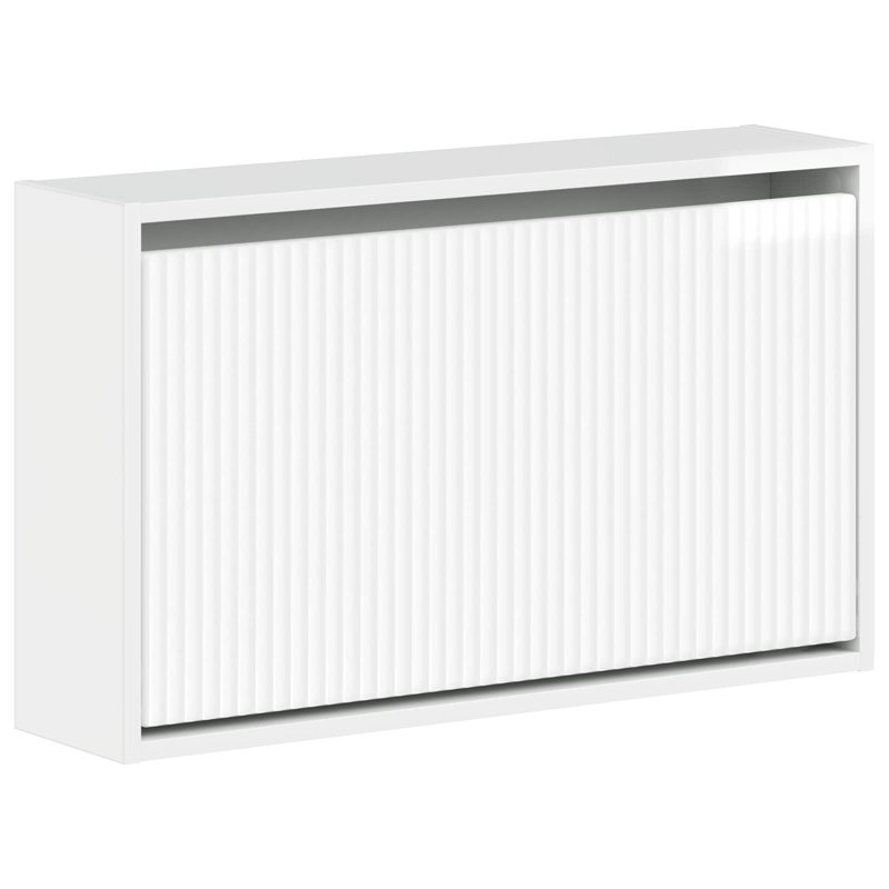 Shoe Storage, High Gloss White, 43 cm H x 71 cm W x 17 cm D