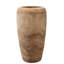 Vase de table en bois brun 17 po