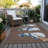 Machine Washable Indoor/Outdoor Christmas Snowman Xhevrie Brown Rug-2100930892
