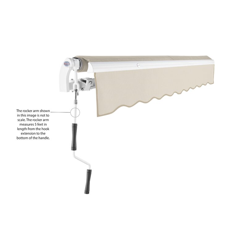 Awntech 10'' Fabric Cover Retractable Patio Awning & Reviews | Wayfair