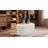 Upholstered 26" Oval Linen Storage Bench End Footrest Seating Ottoman-203552829