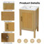 Armoire de salle de bain 18 po avec rangement, solution pour petit espace avec lavabo en céramique, tablette réglable, charnières à fermeture en douceur