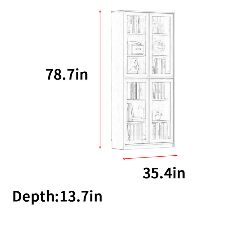 Wlotzka, (4 tablettes) H 78,7 po x l 35,4 po x P 13,7 po