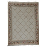 Hand Knotted Area Rug in Ivory