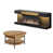 Black/Oak Wood