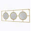 Miroir mural 3 pièces dans un cadre rectangulaire, décoration murale pour le salon de la chambre à coucher, 43 po x 16 po-1820200911