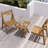 Foldable Small Table and Chair Set with 2 Chairs and Rectangular Table-1288863968