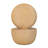 21.7X21.7X34.3" Cement Round Water Fountain With Light And Pump