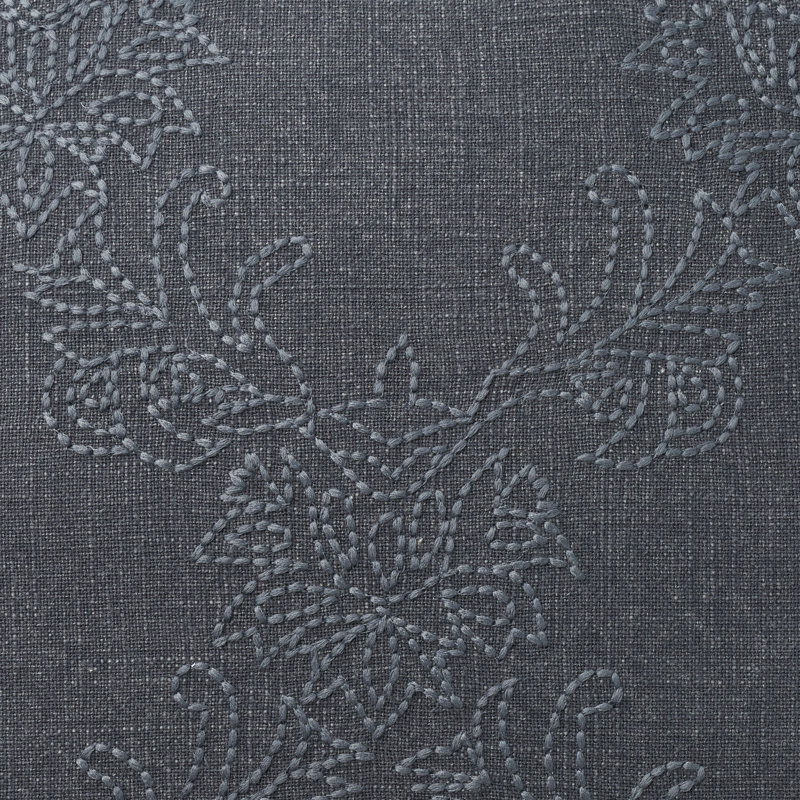 GE220-020020 100% Cotton Throw Square Pillow Cover, Charcoal/Gray